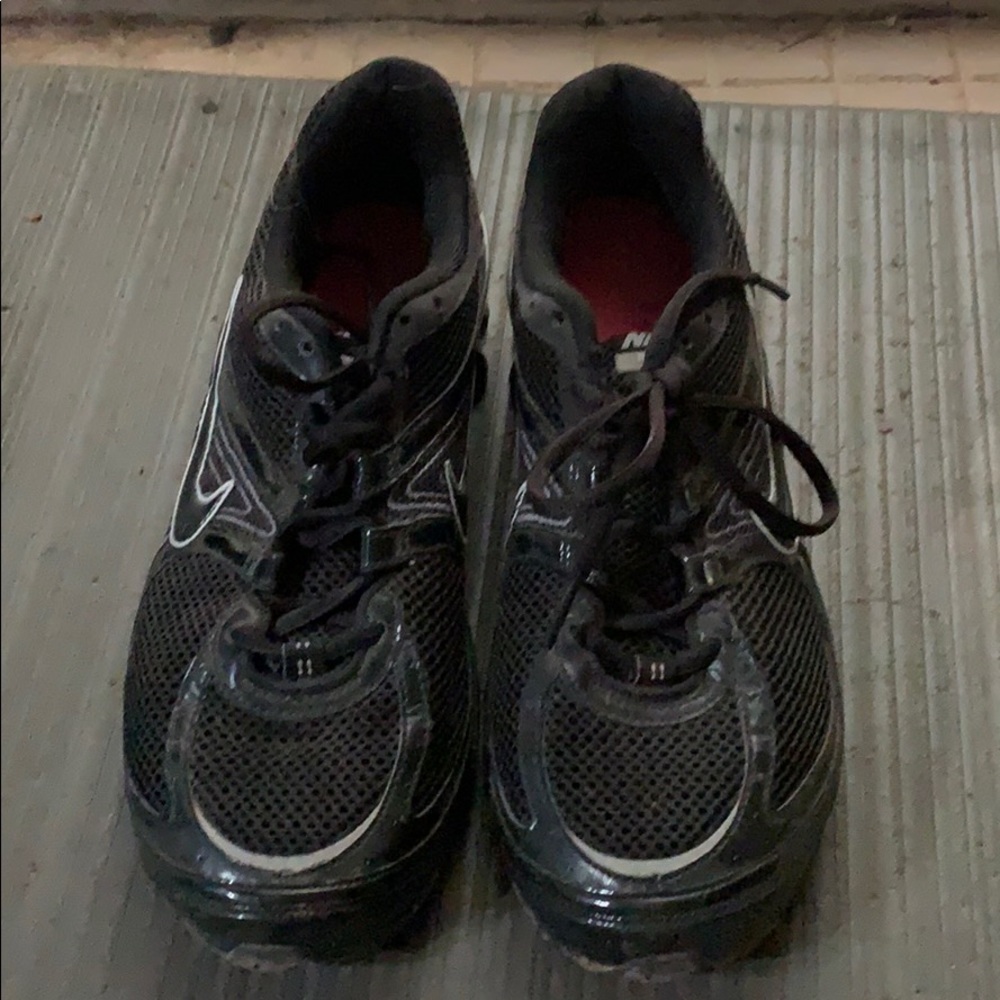 Nike all black sneakers. Great for work!